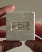 1.60-3.60 CT Oval Cut Lab Grown Diamond Hidden Halo Engagement Ring