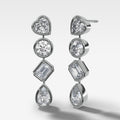8 CTW Club Mixed Shape Drop Earrings