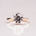 2.0 CT Round Brilliant Cut Moissanite Solitaire Engagement Ring