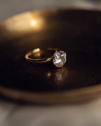 2.0 CT Round Brilliant Cut Moissanite Solitaire Engagement Ring