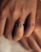 2.0 CT Round Brilliant Cut Moissanite Solitaire Engagement Ring
