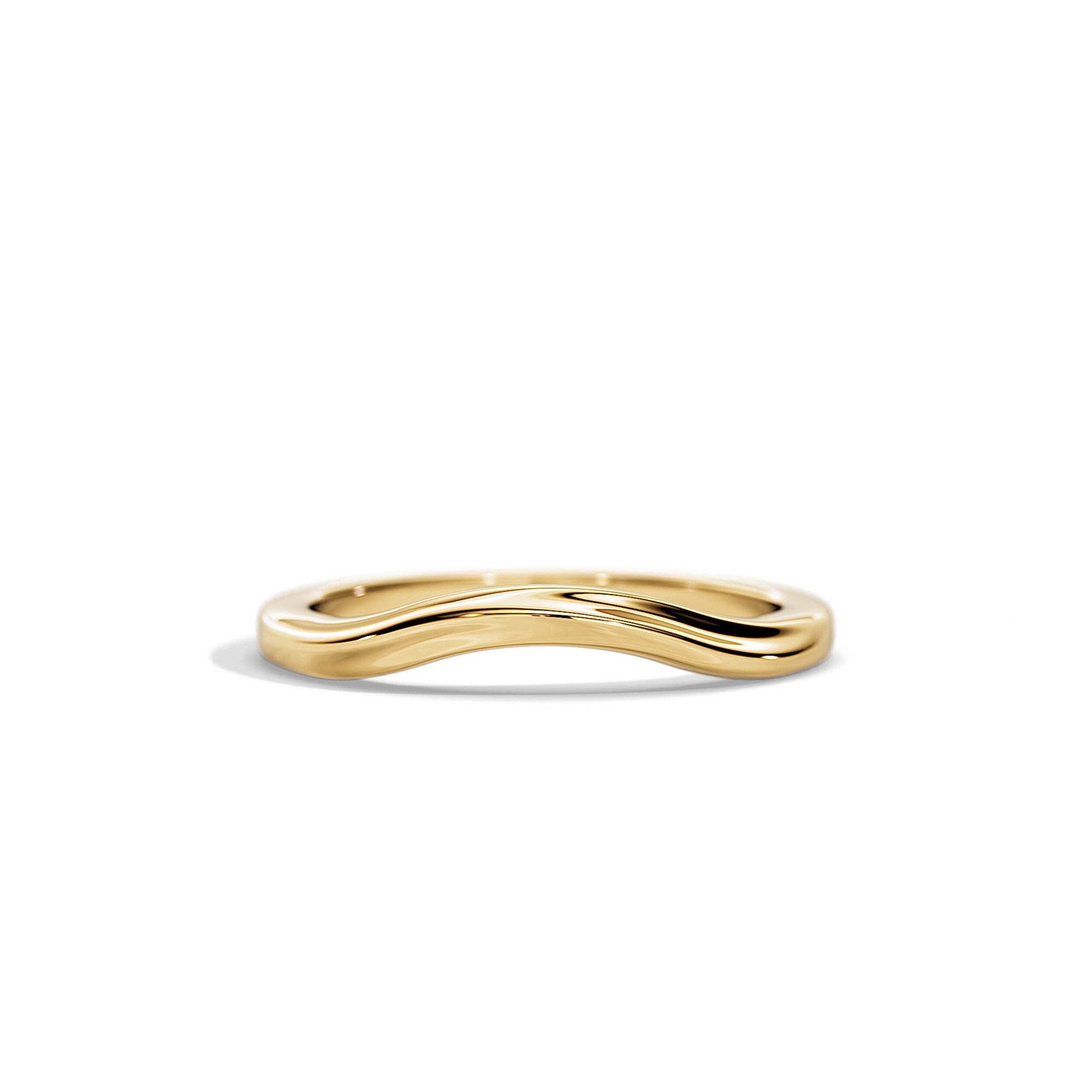 Plain Curved Wedding Band