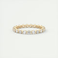 1.40CT Round Cut Moissanite Full Eternity Prong Wedding Band