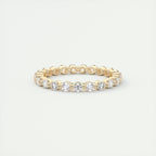 1.40CT Round Cut Moissanite Full Eternity Prong Wedding Band