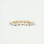 1.40CT Round Cut Moissanite Full Eternity Prong Wedding Band