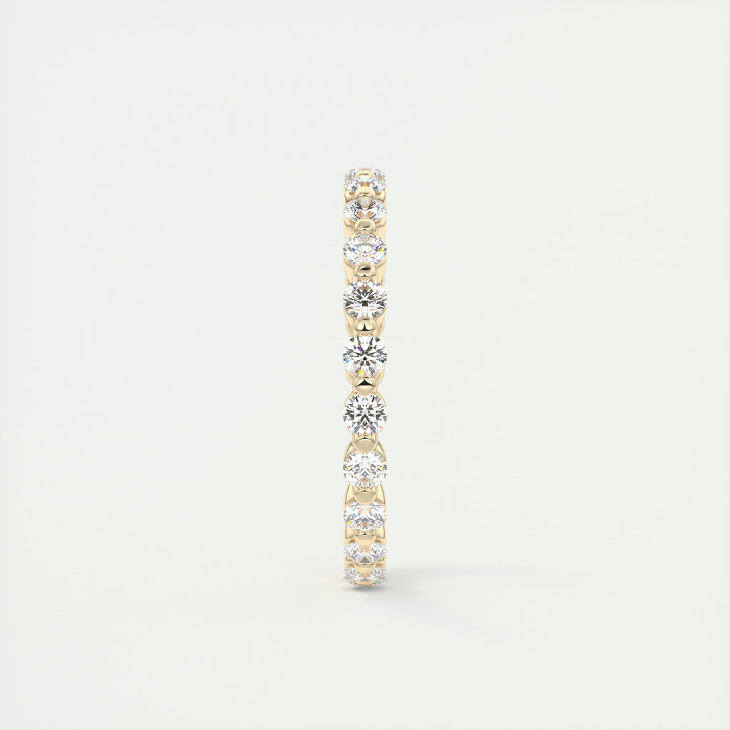 1.40CT Round Cut Moissanite Full Eternity Prong Wedding Band