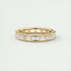 2.50CT Baguette Cut Moissanite Full Eternity Wedding Band
