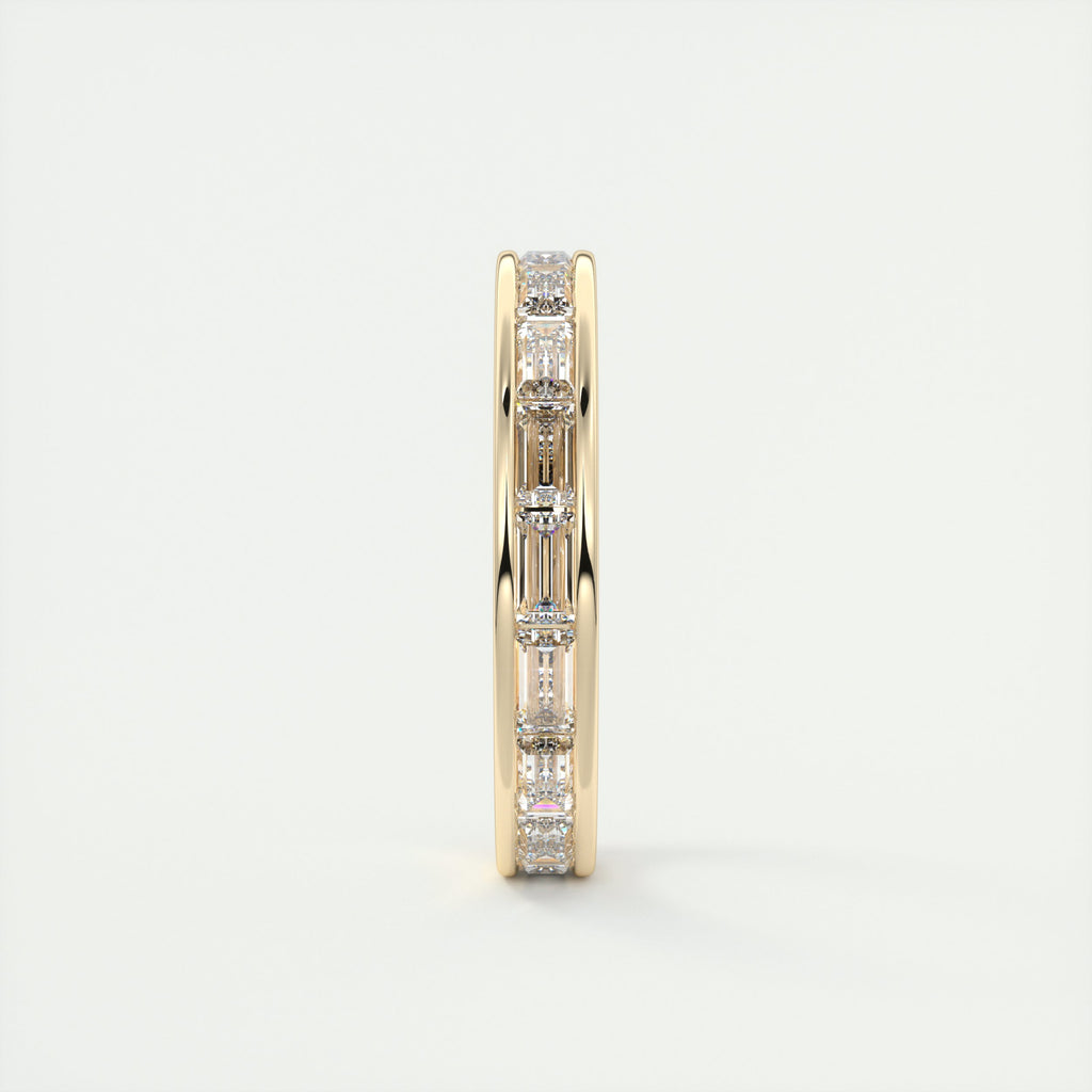 2.50CT Baguette Cut Moissanite Full Eternity Wedding Band