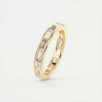2.50CT Baguette Cut Moissanite Full Eternity Wedding Band