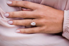 3.20 CT Pear Cut Moissanite Solitaire Engagement Ring