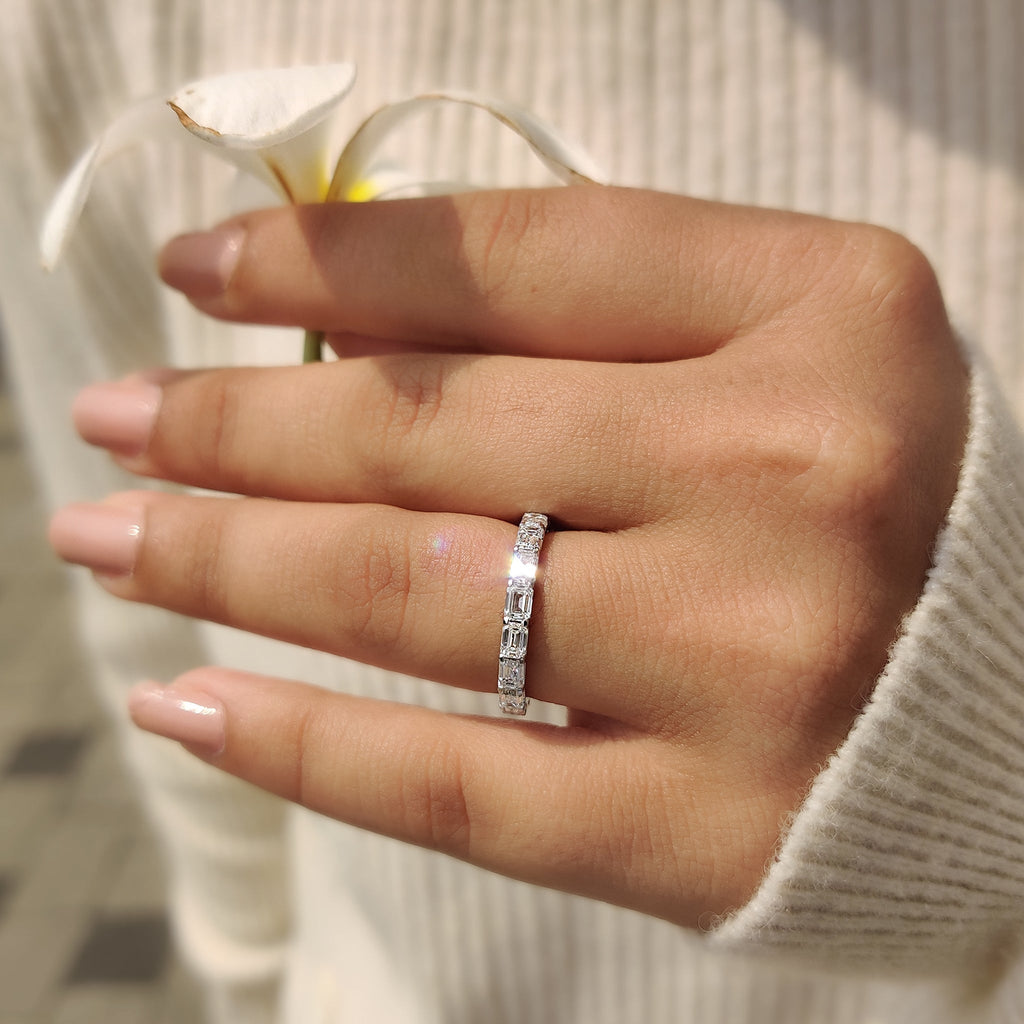 Eternity Emerald wedding band