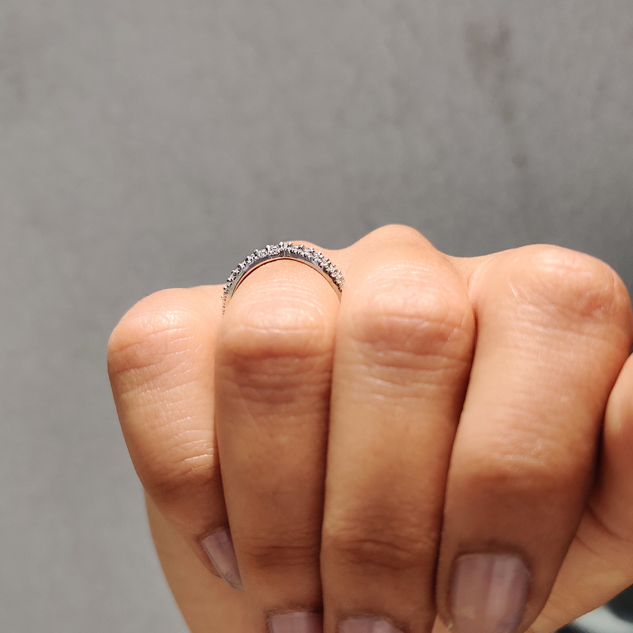 Round Diamond Eternity Band - Half Eternity