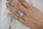 2.50 CT Round Cut Moissanite Hidden Halo Pave Setting Engagement Ring