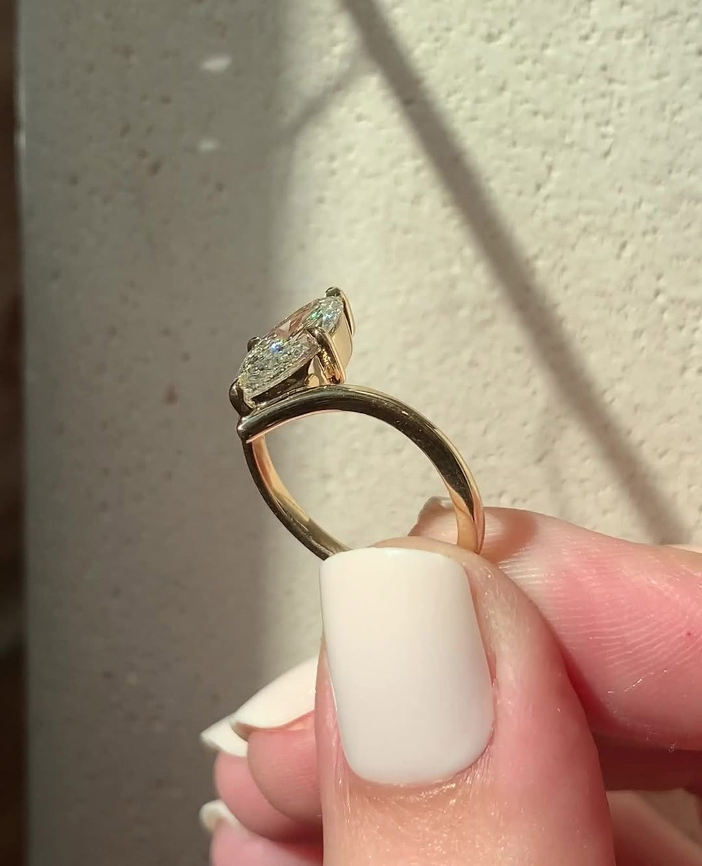 1.08-3.0 CT Marquise ⁠Cut Lab Grown Diamond Unique Engagement Ring