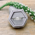 1.75 CT Princess Cut Moissanite Solitaire Engagement Ring