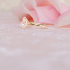 1.75 CT Oval Cut Solitaire Moissanite Engagement Ring