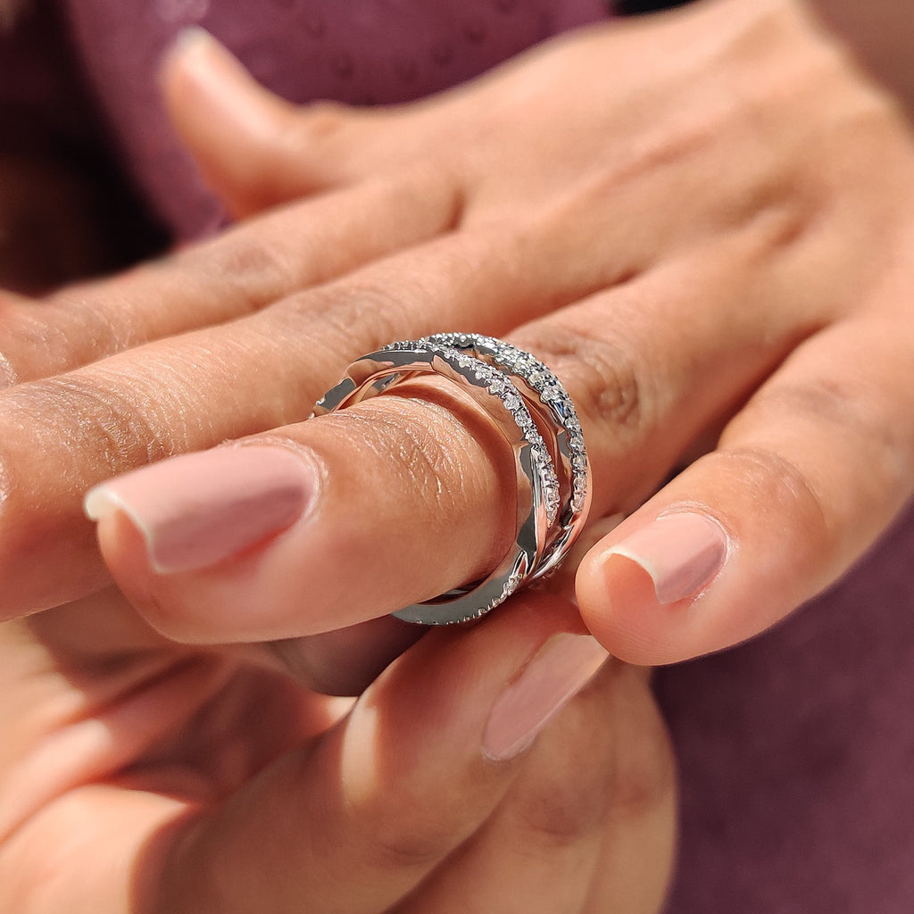 Round Cut Ring Enhancer Wedding Band