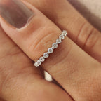 Gold Eternity Band - Round Diamond