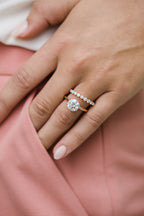 1.10 - 3.10 CT Round Cut Moissanite Solitaire Engagement Ring
