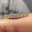 Moissanite Eternity Band In Canary Yellow Round Cut