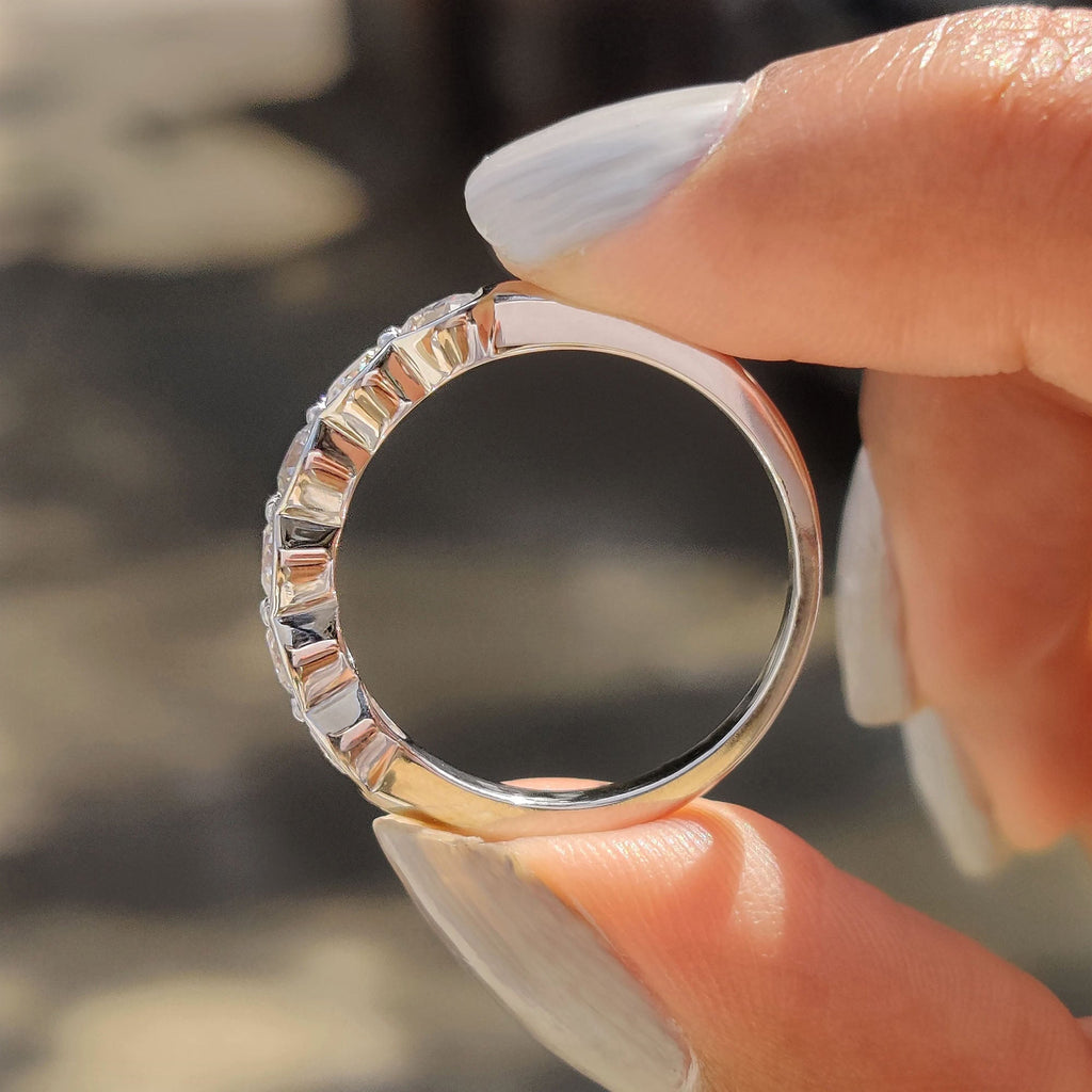Half Eternity Bezel Set Diamond Band