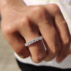 Shared Prong Wedding Band In Full Eternity