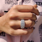 half eternity band In Round Cut Stone