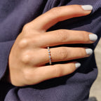 Marquise And Round Wedding Band In Versailles Setting
