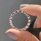 Eternity Wedding Band With Bezel Setting