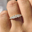 Half Eternity Oval Cut Diamond Band