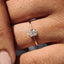 Square Radiant Cut Diamond Ring In Yellow,Rose,White Gold