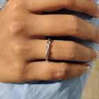 White Gold Wedding Band – Twisted Style