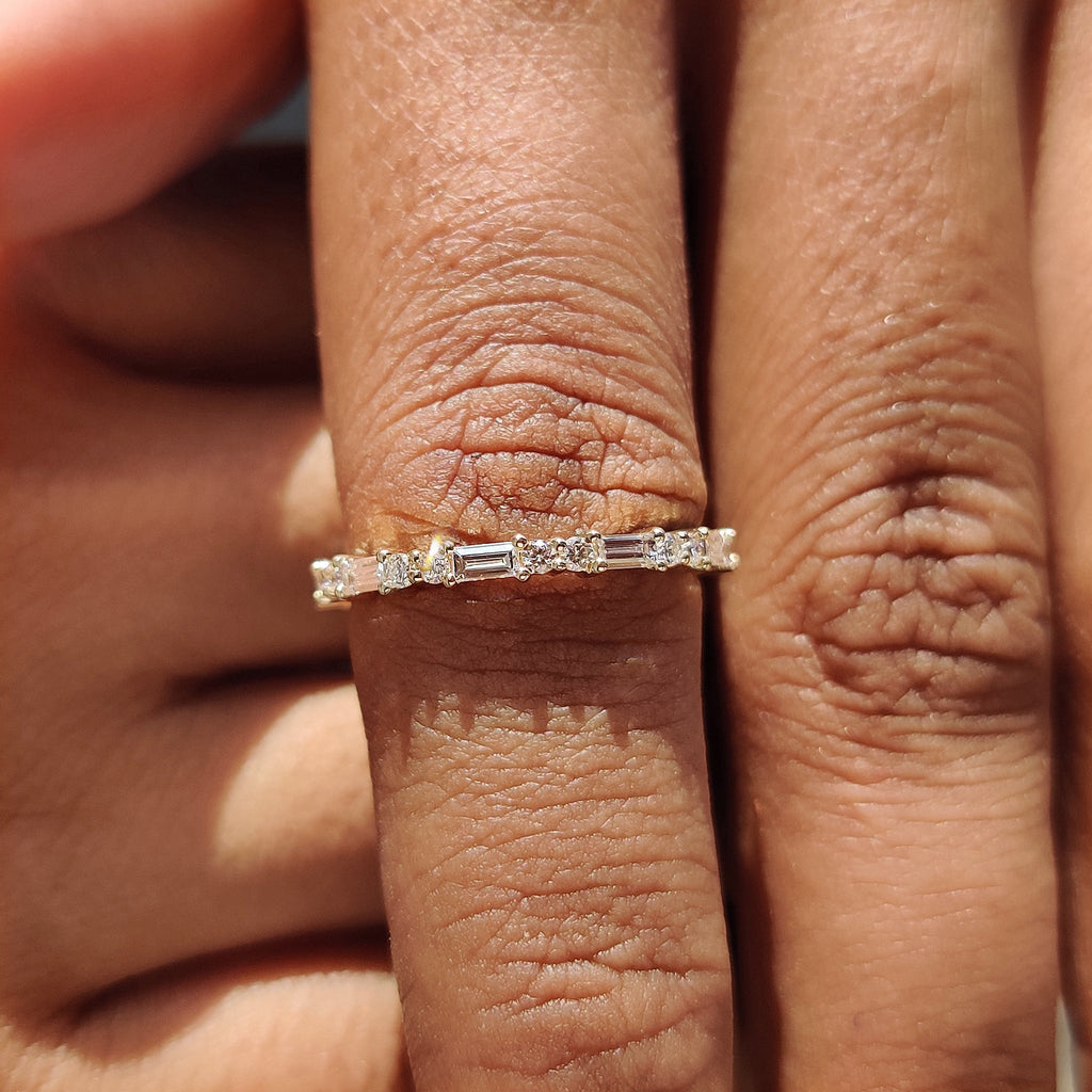 Baguette Diamond Band - IGI Certified