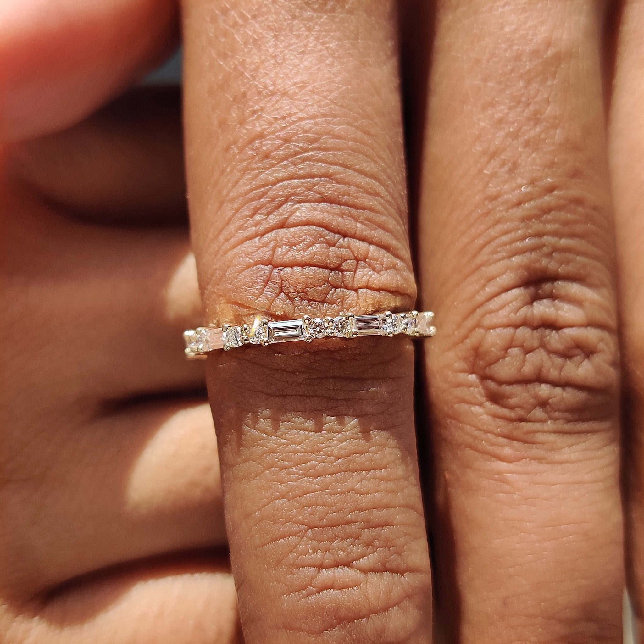 Baguette Diamond Band - IGI Certified