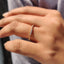 Twisted Wedding Band With Round Diamond