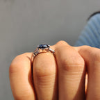 Round And Tapered Baguette Three Stone Engagement Ring