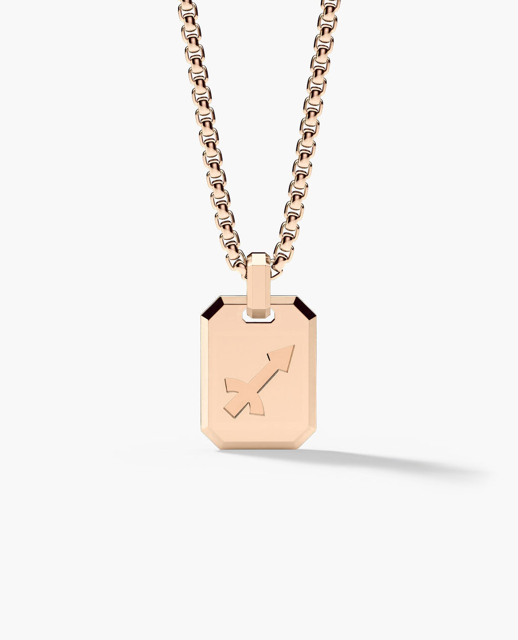SAGITTARIUS MINI ZODIAC Dog Tag Gold Pendant