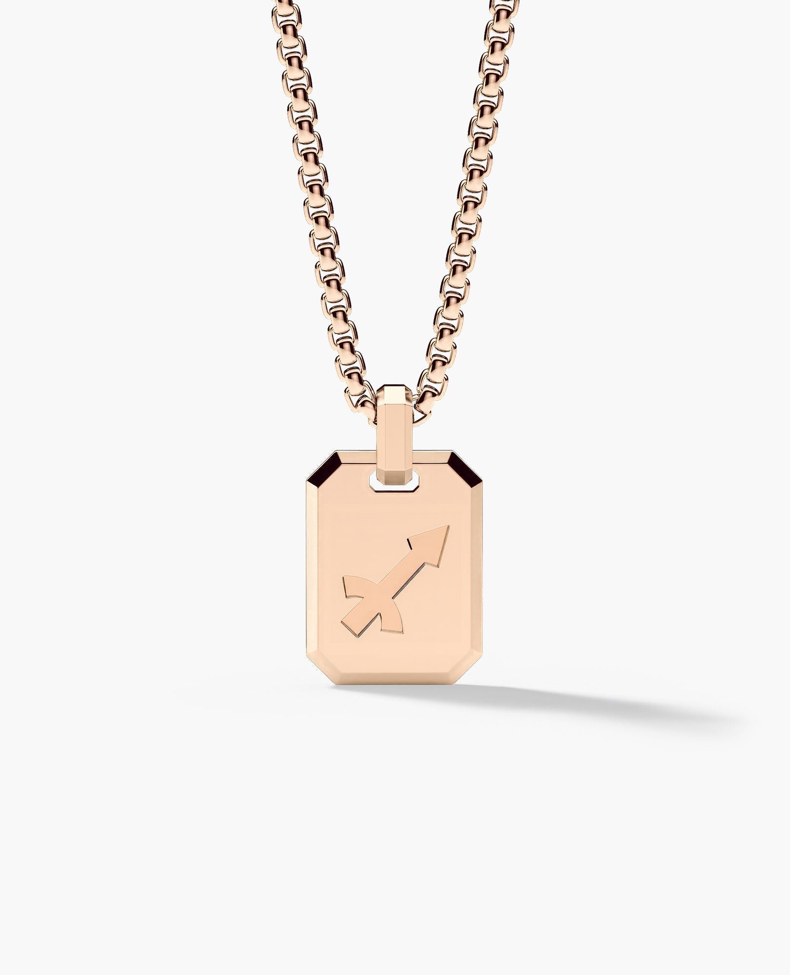 SAGITTARIUS MINI ZODIAC Dog Tag Gold Pendant