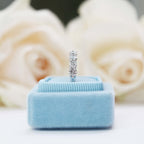 0.35 TCW Round Brilliant Cut 7 Stone Eternity Wedding Band