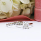 2.25 CT Cushion Moissanite Solitaire Engagement Ring