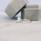 2.50 CT Round Moissanite Solitaire Engagement Ring