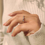 Baguette Cut Wedding Band With Zic Zac Style