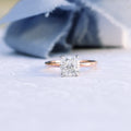 2.75 CT Cushion Cut Moissanite Solitaire Engagement Ring