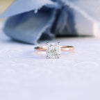 2.75 CT Cushion Cut Moissanite Solitaire Engagement Ring