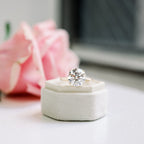 1.50 CT Round Cut Moissanite Pave Setting Engagement Ring