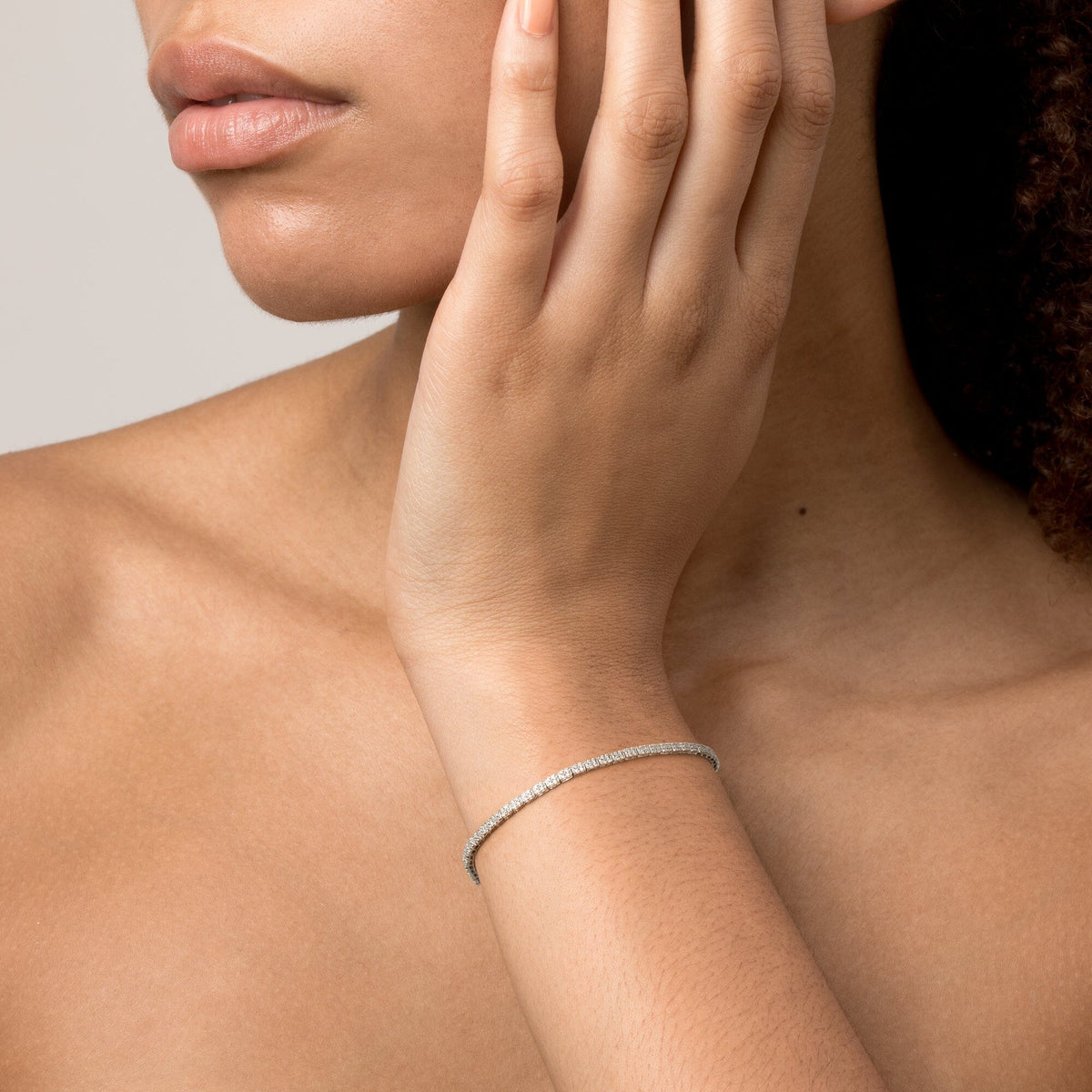 Round Cut Moissanite Diamond Tennis bracelets