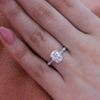 2.0 CT Oval Cut Moissanite Vintage Style Engagement Ring