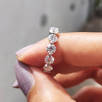 Round Eternity Band With Shared Prong