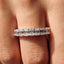 Half Eternity Emerald Cut Wedding Band