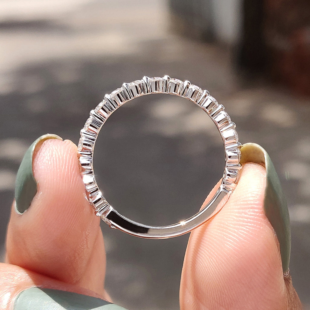 3/4 Eternity Band In Round Cut